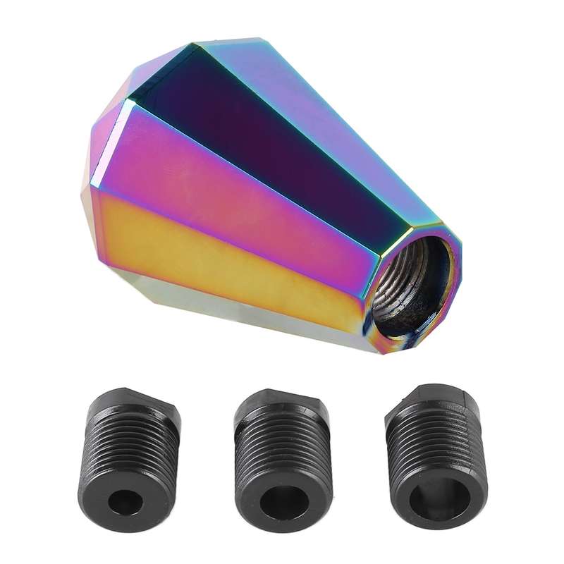 Universal Car Colorful Diamond Shape Metal Gear Shift Knob
