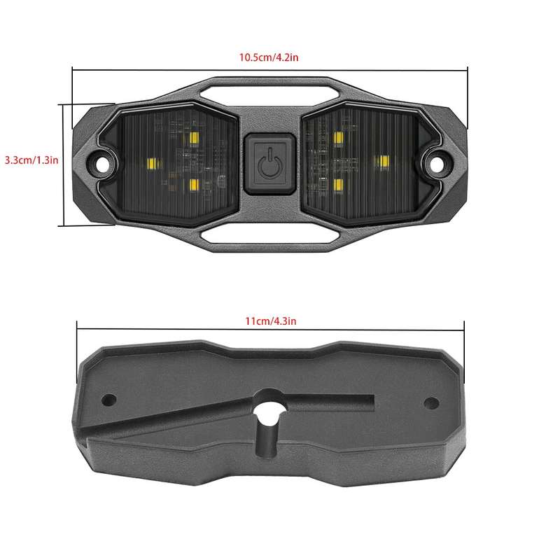 For UTV ATV Polaris RZR Golf Cart Motorcycle LED Guard Bar Light