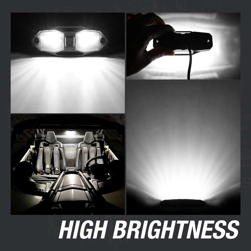 For UTV ATV Polaris RZR Golf Cart Motorcycle LED Guard Bar Light