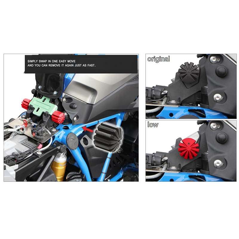 For BMW R1200GS R1250G R1250RT Motorcycle Seat Lowering Adjustment Bracket (Black)