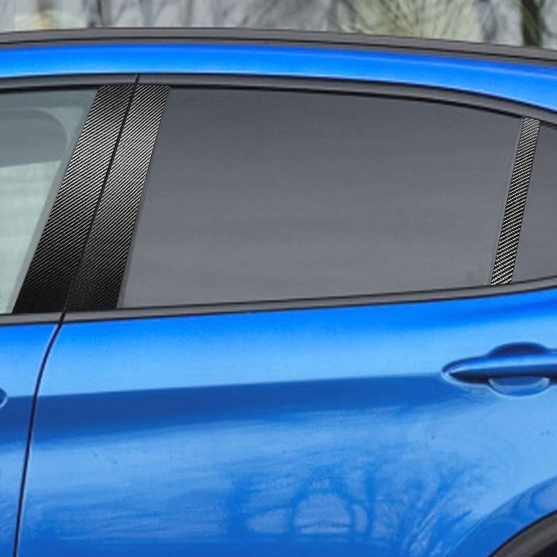 For Alfa Romeo Giulia Carbon Fiber Car B / C / Middle Pillar Door Window Decorative Sticker,Lef