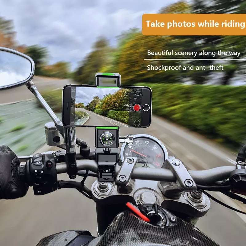 Bicycle / Motorcycle Anti-theft Anti-take Off Mobile Phone Holder without Light (Black)