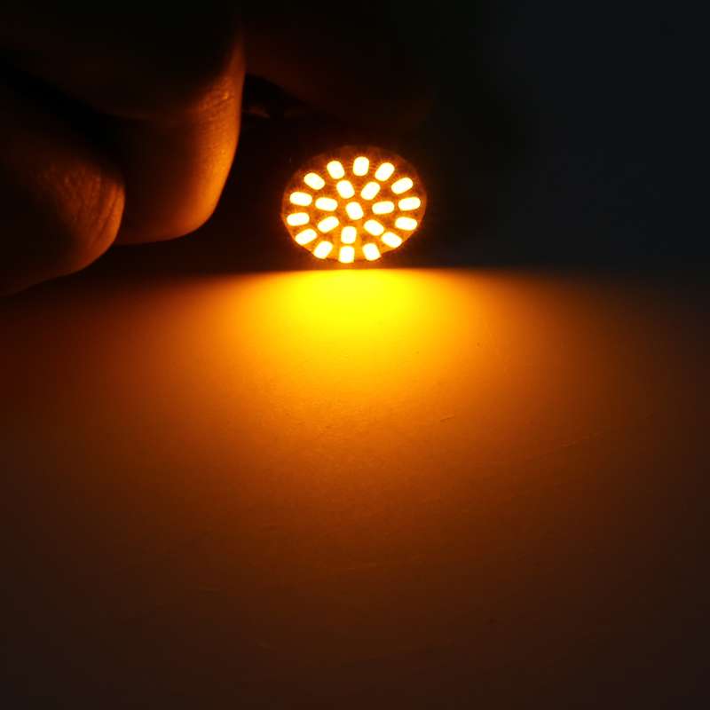 10pcs 1156 DC12V 1.2W Car Turn Signal Light (White Light)