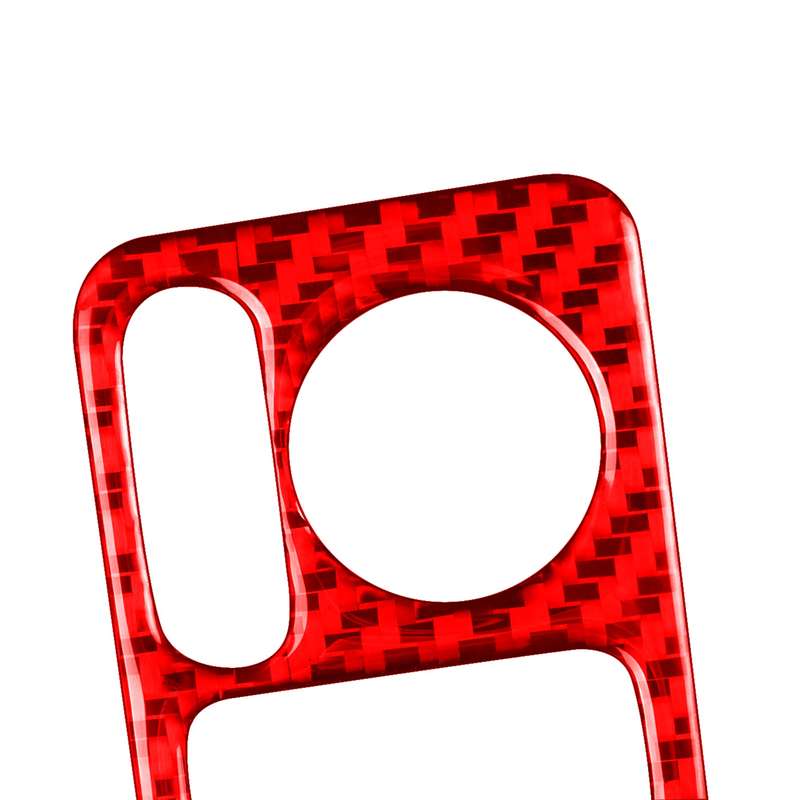 For Honda CRV 2007-2011 Car Carbon Fiber Rear Mirror Adjustment Switch Frame Decorative Sticker, Lef