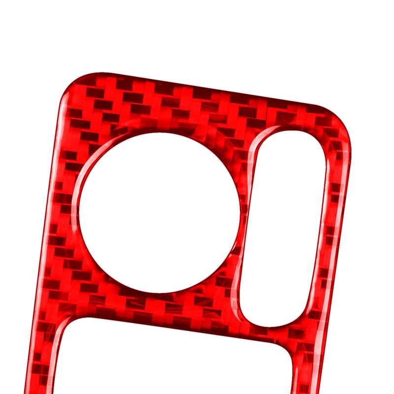 For Honda CRV 2007-2011 Car Carbon Fiber Rear Mirror Adjustment Switch Frame Decorative Sticker, Rig