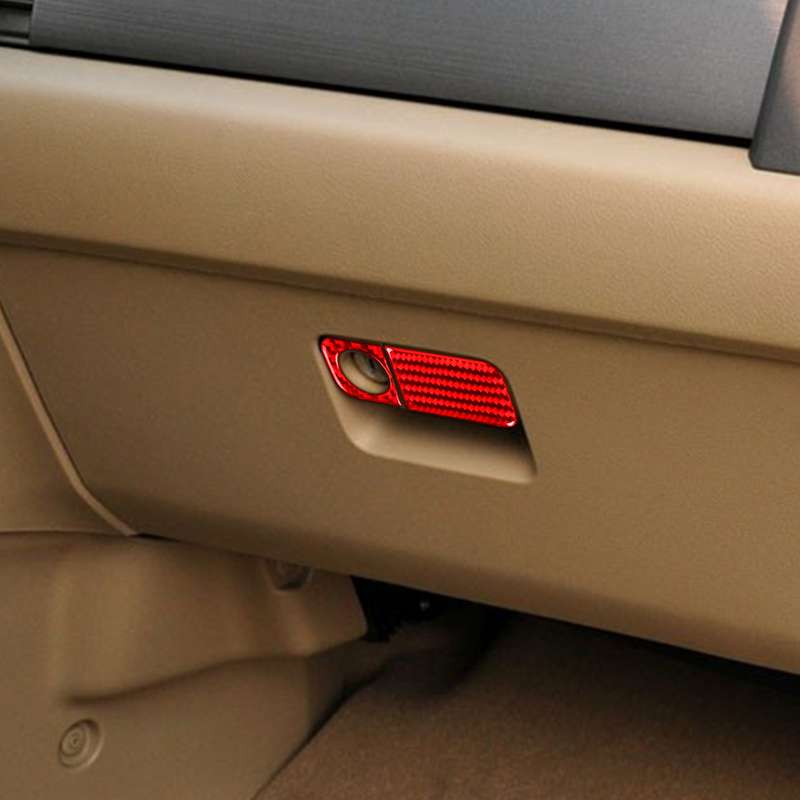 2 PCS Set for Honda CRV 2007-2011 Carbon Fiber Car Glove Box Opening Frame Decorative Sticker, Left