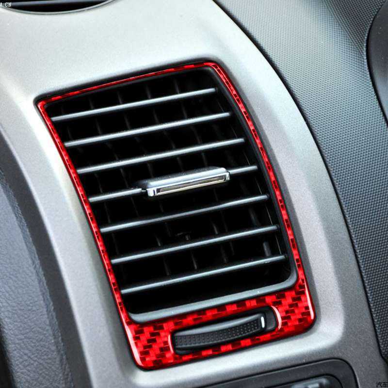 2 PCS Set for Honda CRV 2007-2011 Carbon Fiber Car Side Air Outlet Frame Decorative Sticker,Left and