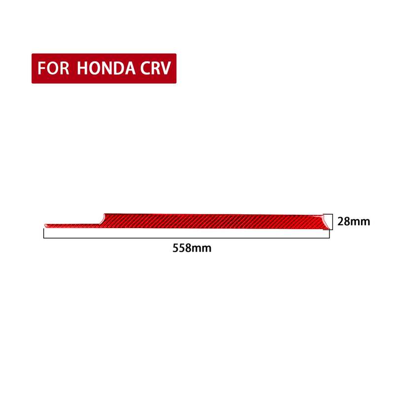 For Honda CRV 2007-2011 Carbon Fiber Car Co-pilot Center Control Trim Decorative Sticker,Right Drive