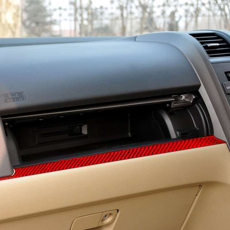 For Honda CRV 2007-2011 Carbon Fiber Car Co-pilot Center Control Trim Decorative Sticker,Right Drive