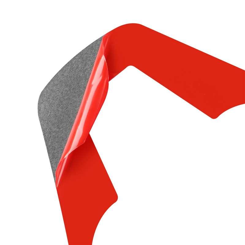 For Honda CRV 2007-2011 Carbon Fiber Car Steering Wheel Decorative Sticker, Left Drive (Red)