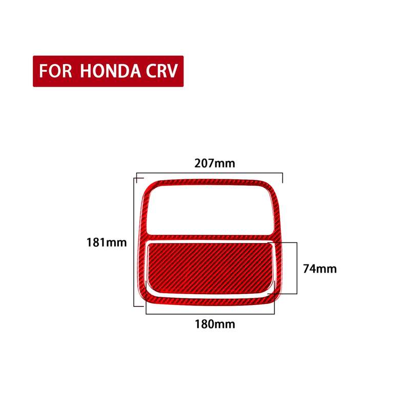 2 PCS Set for Honda CRV 2007-2011 Carbon Fiber Car Front Reading Light Panel Decorative Sticker,Lef
