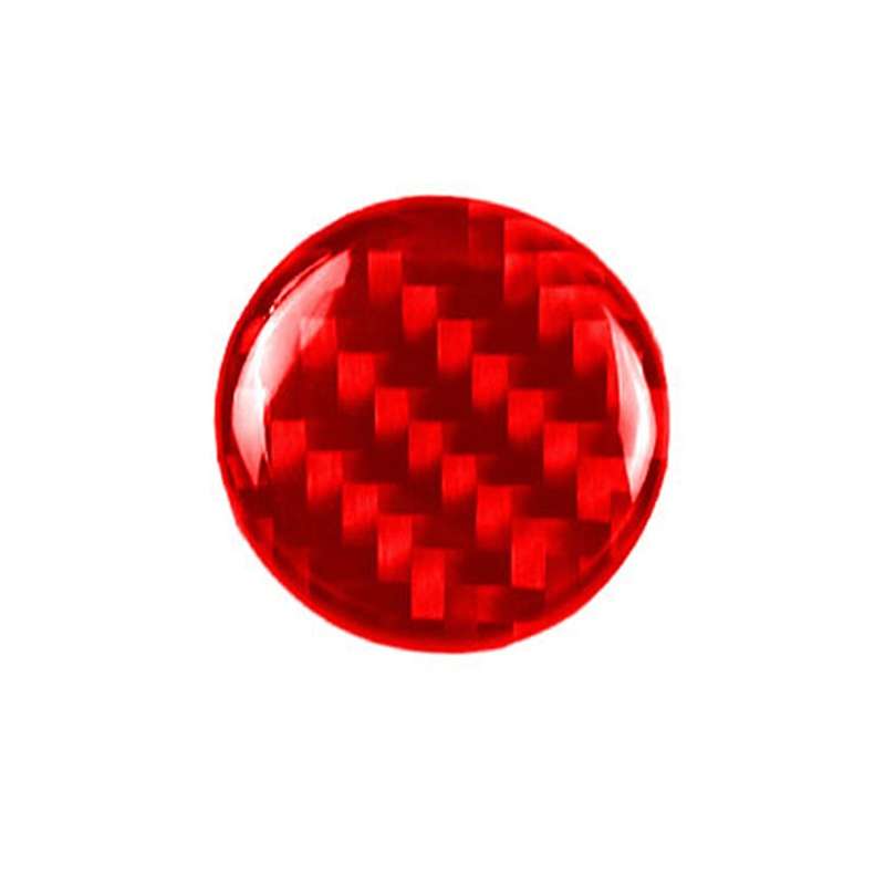 Car Carbon Fiber Multimedia Buttons Decorative Sticker for Mazda 3 / 6 / CX-9 / CX-5, Left and Right