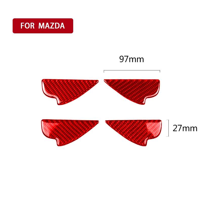 Car Carbon Fiber Inside Door Bowl Decorative Sticker for Mazda CX-5 2013-2018, Left and Right Drive(