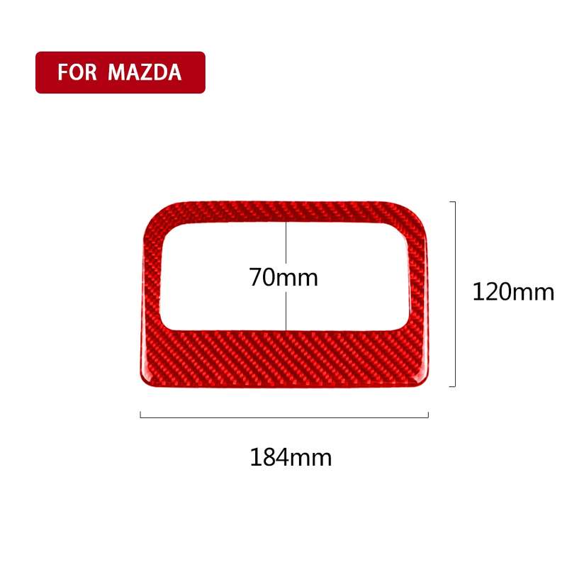 Car Carbon Fiber Rear Air Outlet Decorative Sticker for Mazda CX-5 2017-2018, Left and Right Drive (