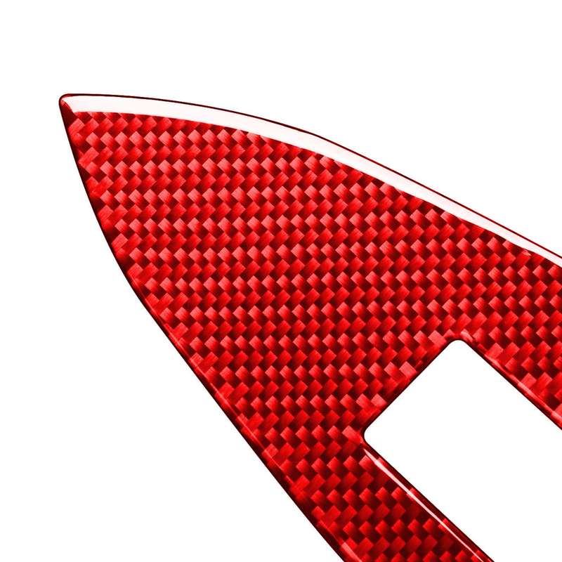 Car Carbon Fiber Window Glass Lift Panel Decorative Sticker for Toyota RAV4 2006-2013, Left Drive (R