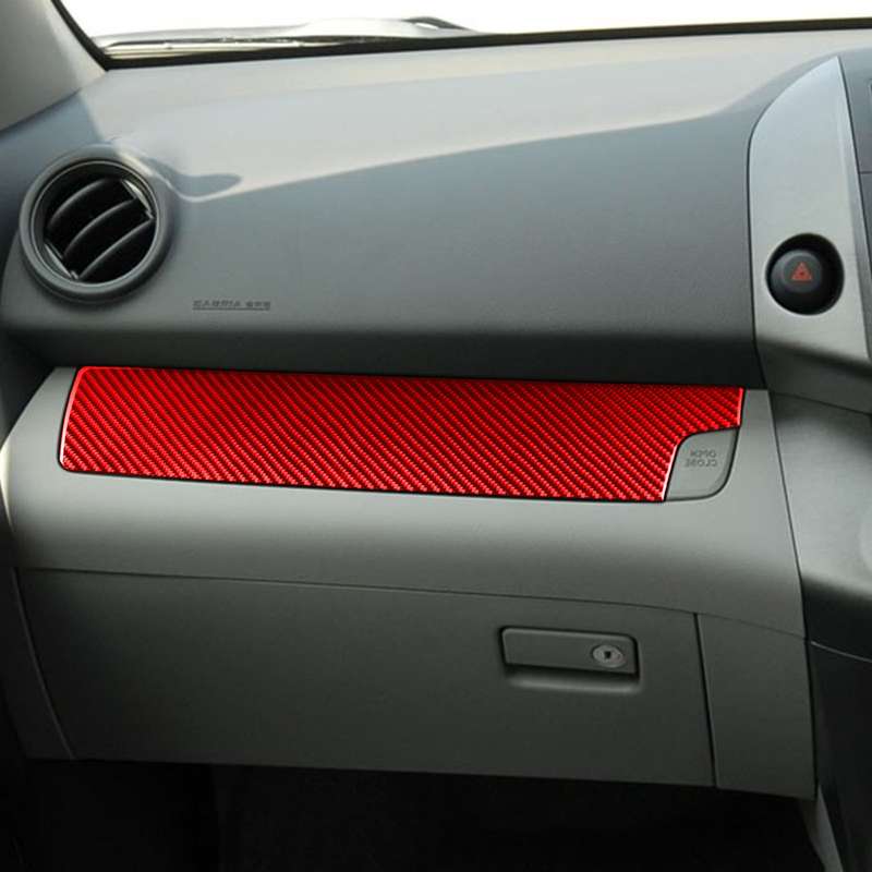 Car Carbon Fiber Passenger Center Control Panel Decorative Sticker for Toyota RAV4 2006-2013, Right
