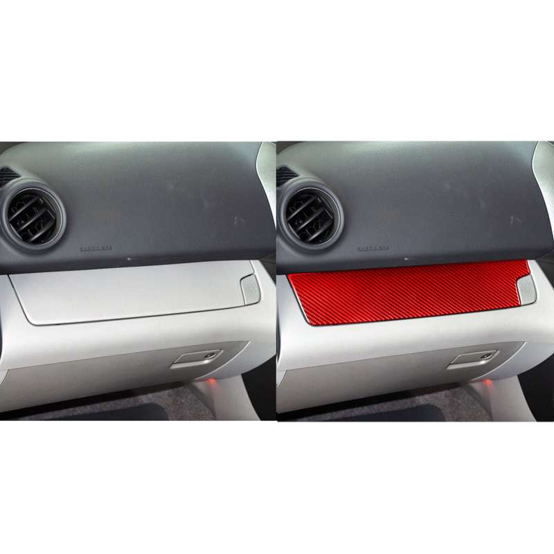 Car Carbon Fiber Passenger Center Control Panel Decorative Sticker for Toyota RAV4 2006-2013, Right