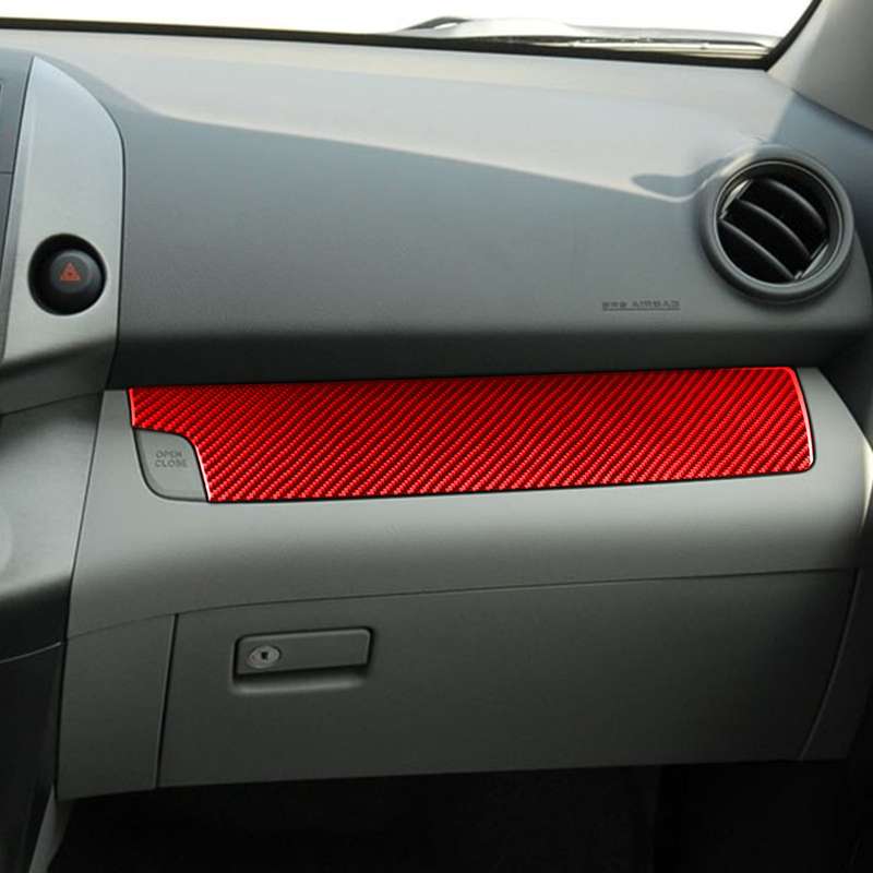 Car Carbon Fiber Passenger Center Control Panel Decorative Sticker for Toyota RAV4 2006-2013, Left D