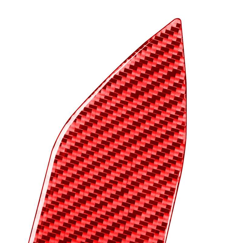 Car Carbon Fiber Warning Light Switch Panel Decorative Sticker for Toyota RAV4 2006-2013, Left and R