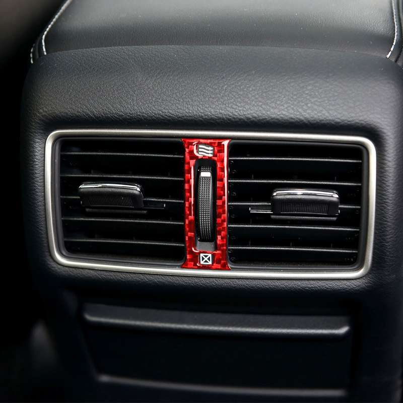 Car Carbon Fiber Rear Air Outlet Decorative Sticker for Infiniti Q50 2014-2020, Left and Right Drive