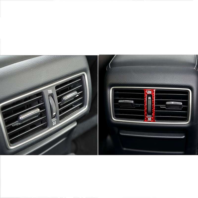 Car Carbon Fiber Rear Air Outlet Decorative Sticker for Infiniti Q50 2014-2020, Left and Right Drive