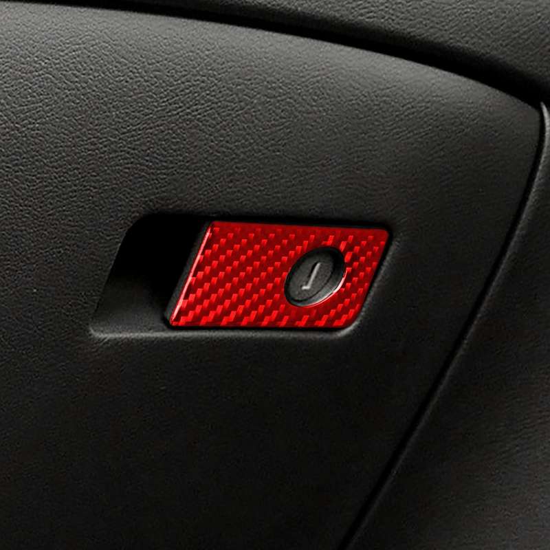 Car Carbon Fiber Front Passenger Seat Handle Box Decorative Sticker for Infiniti Q50 2014-2020, Righ