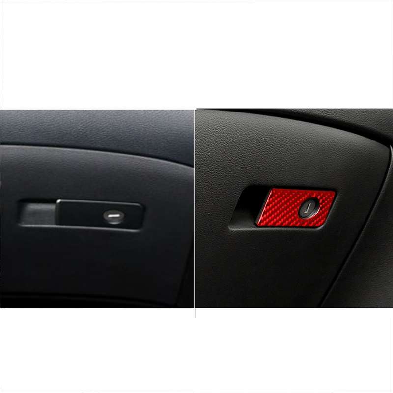 Car Carbon Fiber Front Passenger Seat Handle Box Decorative Sticker for Infiniti Q50 2014-2020, Righ