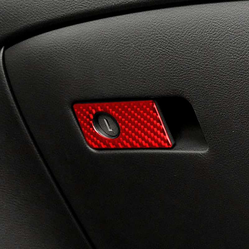 Car Carbon Fiber Front Passenger Seat Handle Box Decorative Sticker for Infiniti Q50 2014-2020, Left