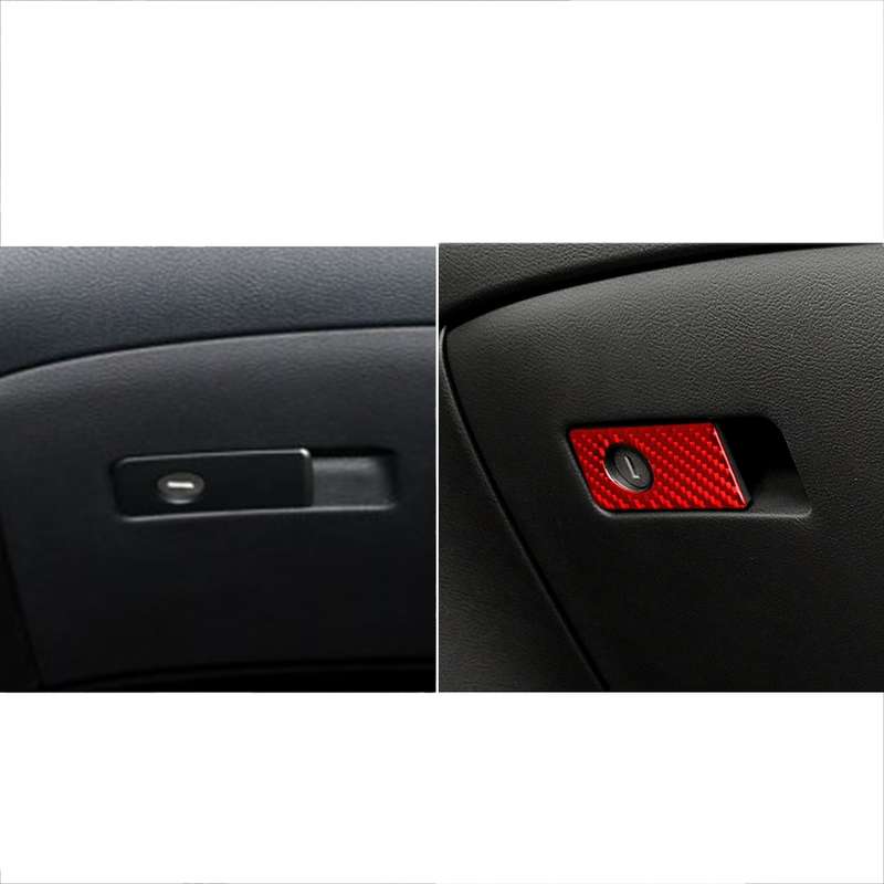 Car Carbon Fiber Front Passenger Seat Handle Box Decorative Sticker for Infiniti Q50 2014-2020, Left