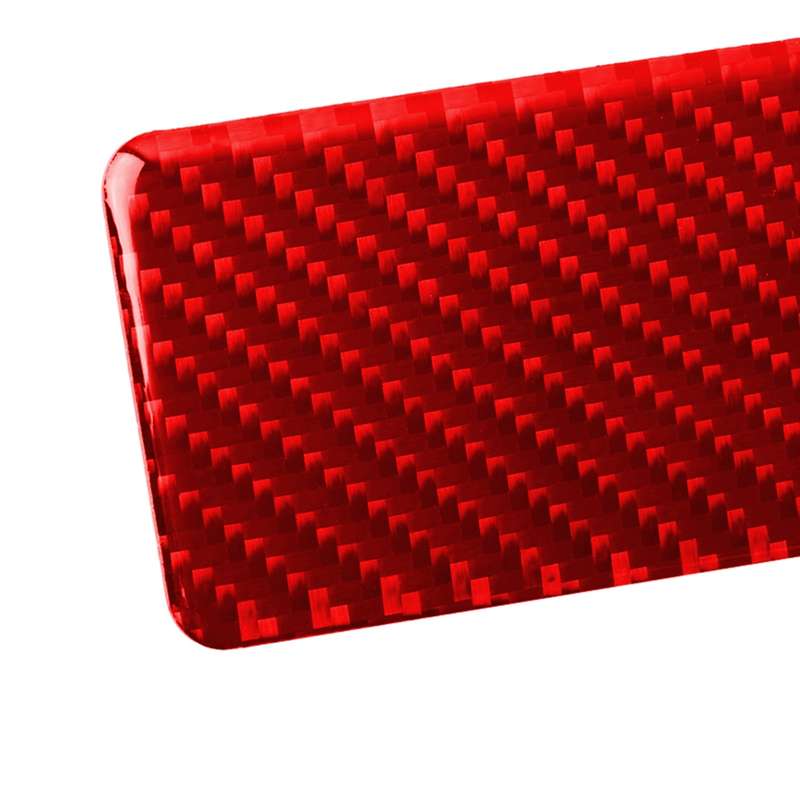 Car Carbon Fiber Rear Ashtray Panel Decorative Sticker for Infiniti Q50 2014-2020, Left and Right Dr
