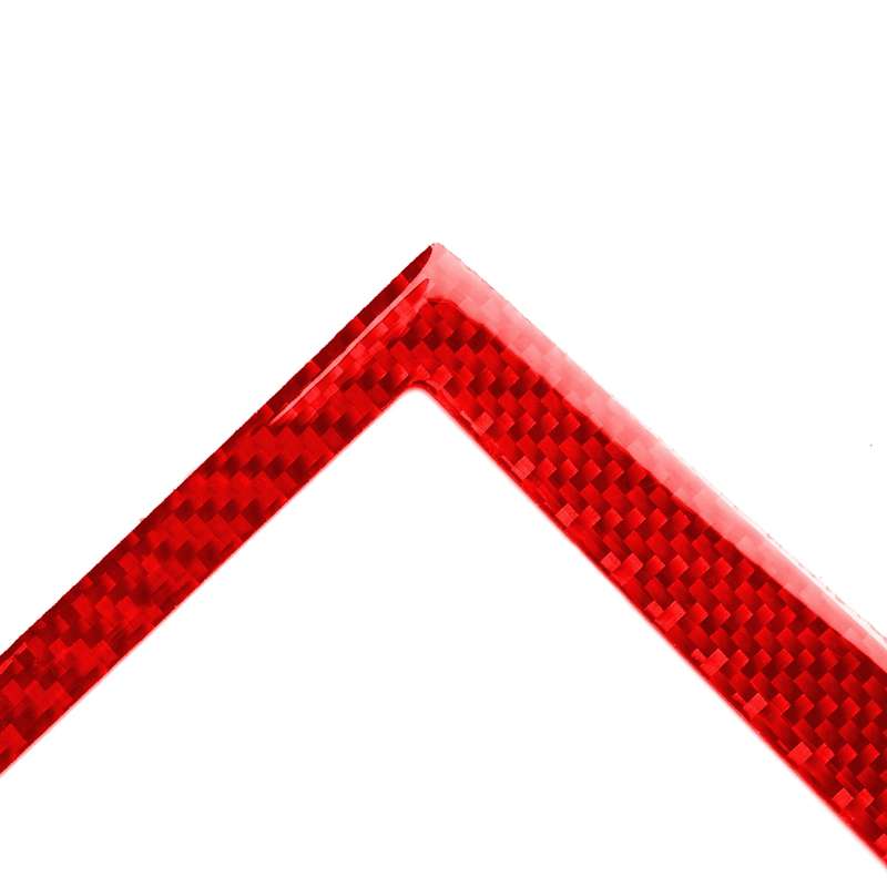 Car Carbon Fiber Navigation Frame Decorative Sticker for Infiniti Q50 2014-2020, Left and Right Driv