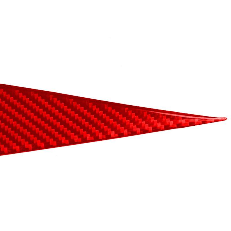 Car Carbon Fiber B Style Door Handle Panel Decorative Sticker for Infiniti Q50 2014-2020, Left Drive