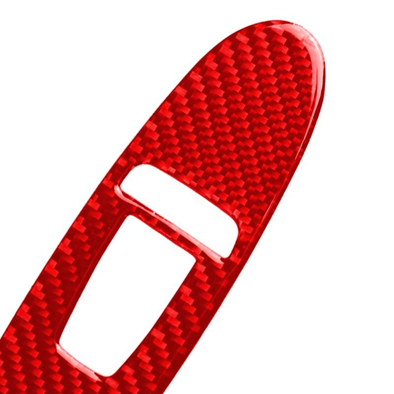 Car Carbon Fiber B Style Window Glass Lift Panel Decorative Sticker for Infiniti Q50 2014-2020, Righ