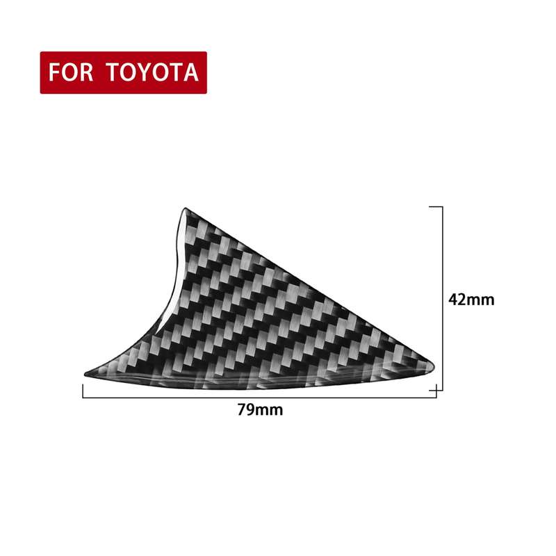 Car Carbon Fiber Air Conditioner Switch Decorative Sticker for Toyota Highlander 2014-2019, Left Dri