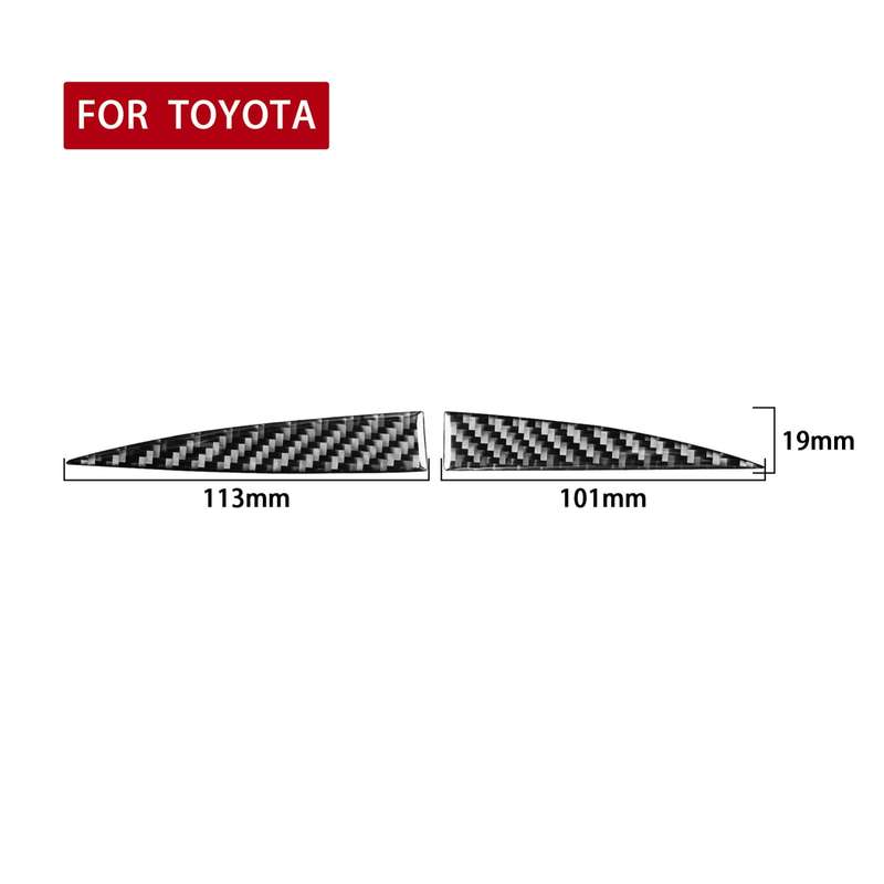 Car Carbon Fiber Central Control Small Display Decorative Sticker for Toyota Highlander 2014-2019, L