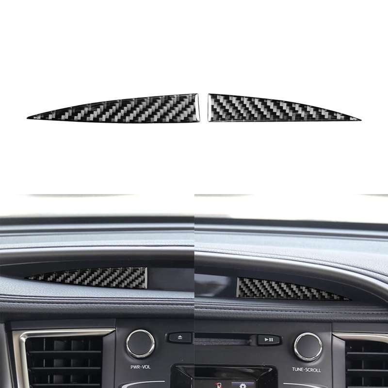 Car Carbon Fiber Central Control Small Display Decorative Sticker for Toyota Highlander 2014-2019, L