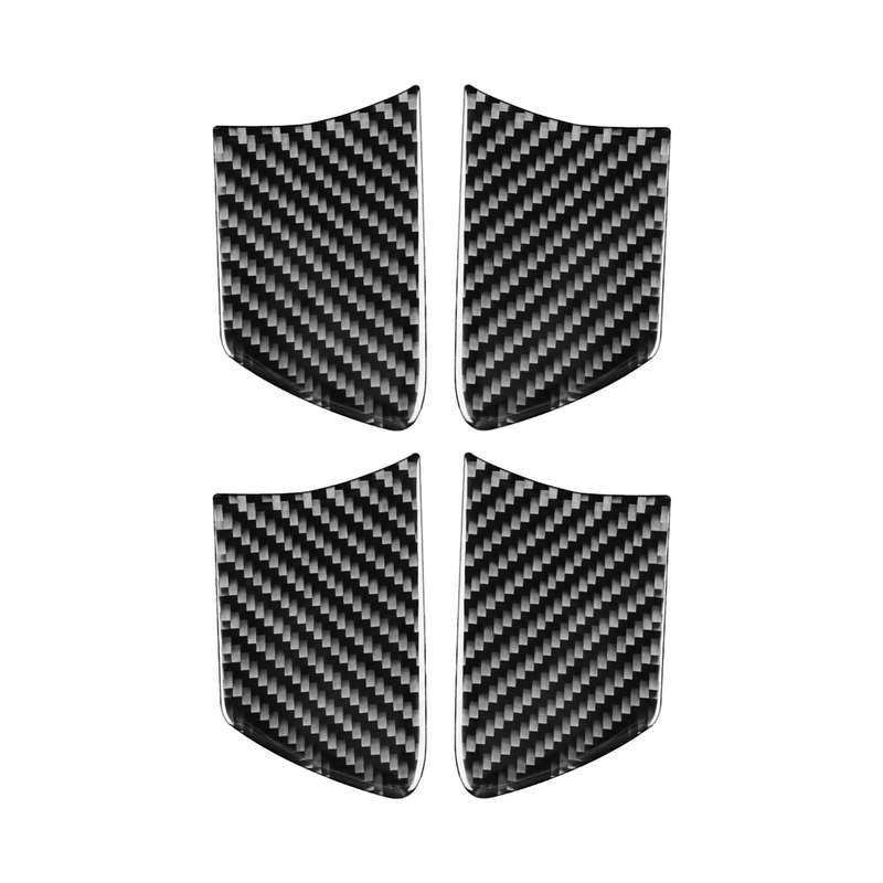 Car Carbon Fiber Inside Door Bowl Decorative Sticker for Toyota Highlander 2014-2019, Left Drive