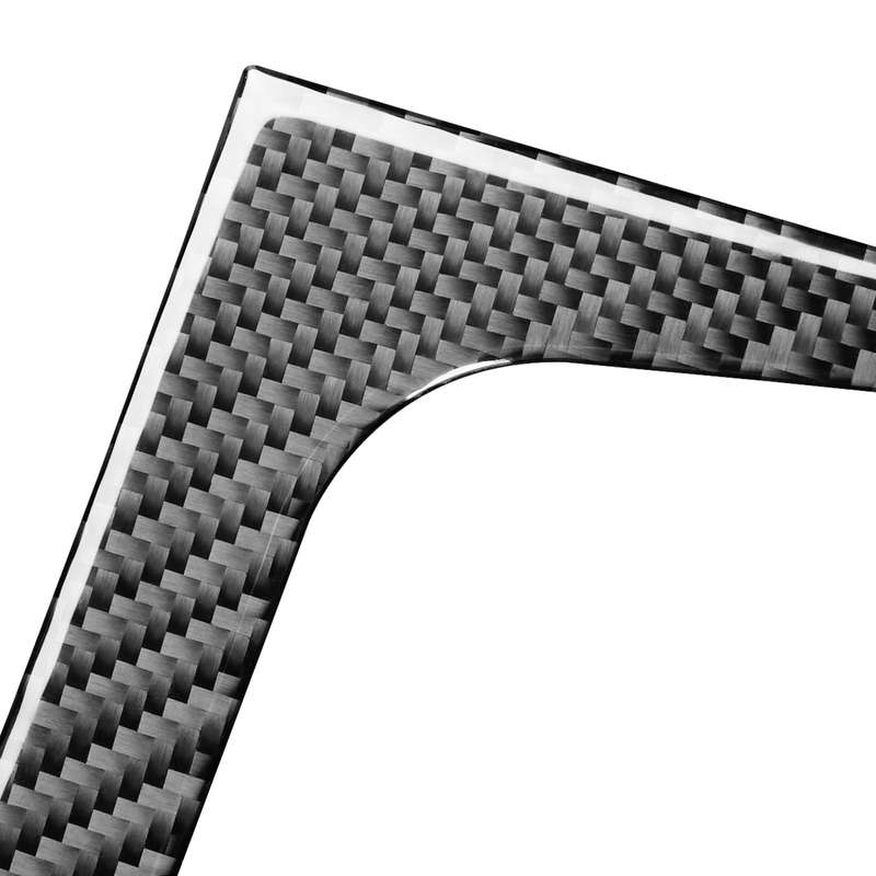Car Carbon Fiber Side Air Outlet Decorative Sticker for Toyota Highlander 2014-2019, Left Drive