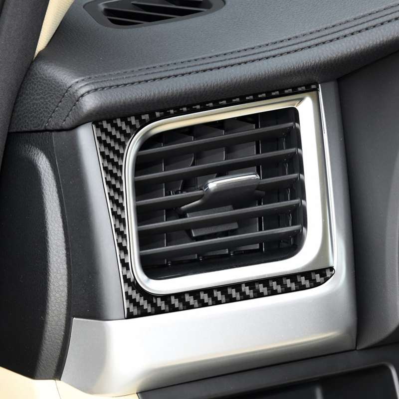 Car Carbon Fiber Side Air Outlet Decorative Sticker for Toyota Highlander 2014-2019, Left Drive
