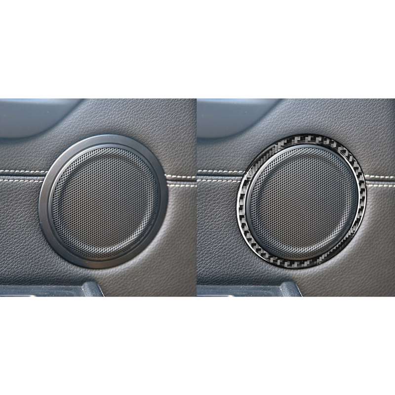 Car Door Horn Ring Decorative Sticker for BMW F52 1 Series Sedan 2017-2019, Left Drive