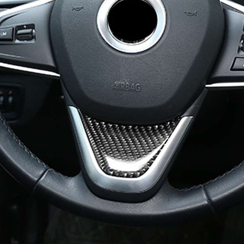 Car Steering Wheel Decorative Sticker for BMW F52 1 Series Sedan 2017-2019, Left Drive