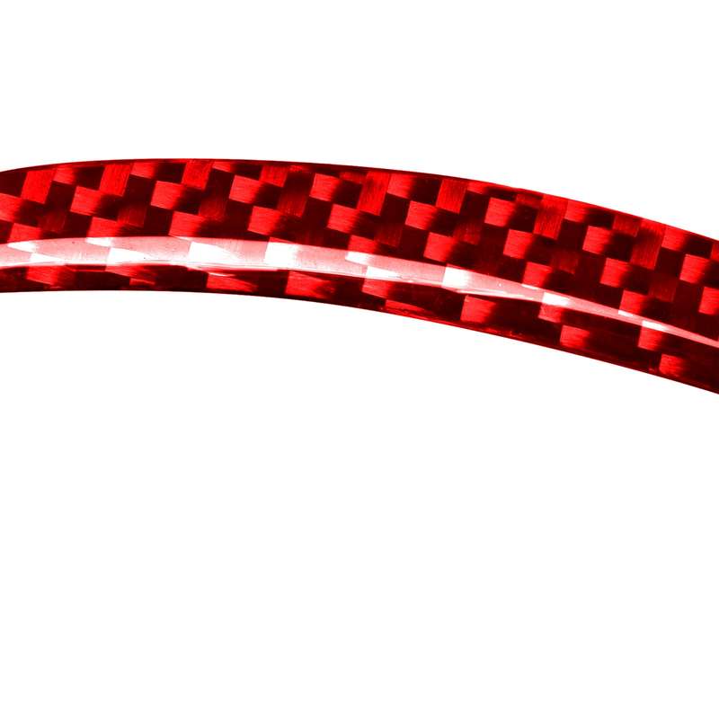 Car Carbon Fiber Navigation Frame Decorative Sticker for Volvo V60 2010-2017, Right Drive(Red)