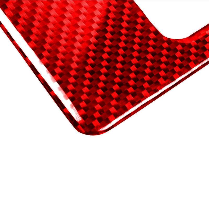 Car Central Control Air Outlet Decorative Sticker for Volvo V60 2010-2017, Left and Right Drive(Red)