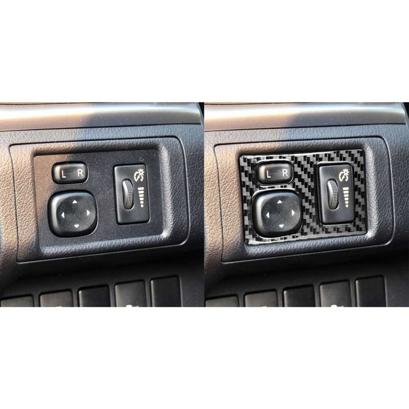 Car Carbon Fiber Dashboard Adjustment Frame Decorative Sticker for Lexus CT 2011-2017, Right Drive