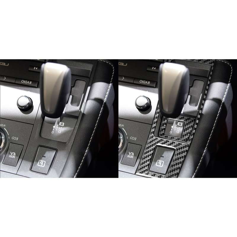 Car Carbon Fiber Gear Panel Decorative Sticker for Lexus CT 2011-2017, Right Drive