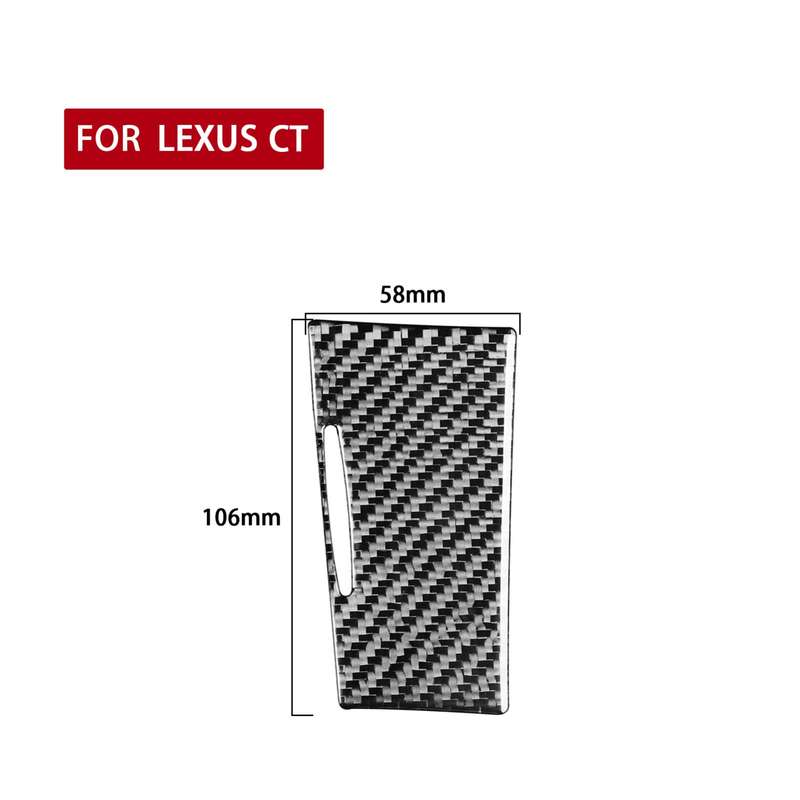 Car Carbon Fiber Ashtray Panel Decorative Sticker for Lexus CT 2011-2017, Right Drive
