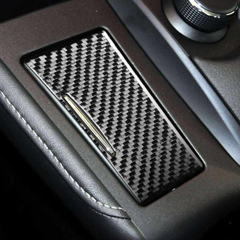 Car Carbon Fiber Ashtray Panel Decorative Sticker for Lexus CT 2011-2017, Right Drive