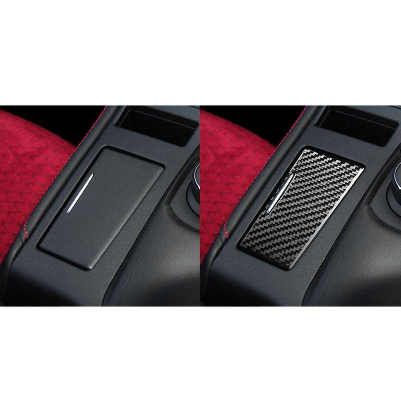 Car Carbon Fiber Ashtray Panel Decorative Sticker for Lexus CT 2011-2017, Right Drive