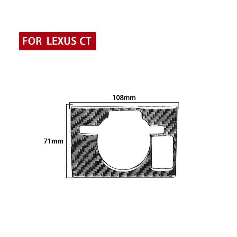 Car Control Panel Low-level Configuration Decorative Sticker for Lexus CT 2011-2017, Right Drive