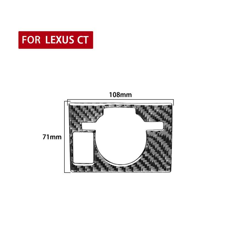 Car Control Panel Low-level Configuration Decorative Sticker for Lexus CT 2011-2017, Left Drive